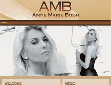 Tablet Screenshot of annemariebush.com